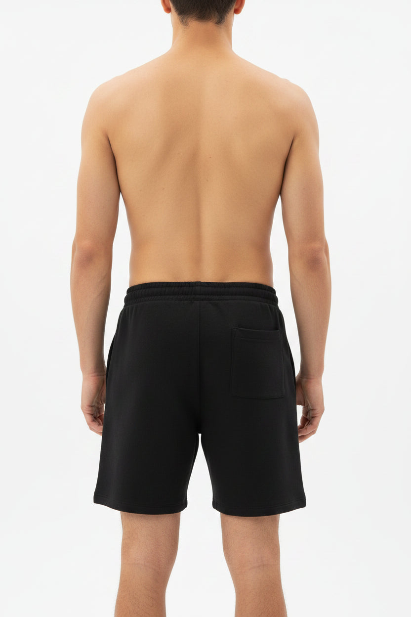 Unisex Black Sweat Shorts